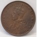 AUSTRALIA 1929 . ONE 1 PENNY . VARIETY . DIE CRACKS ON BOTH SIDES